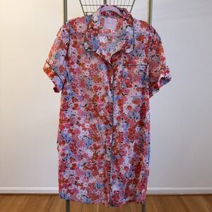 Ban.do Leisure Dress Retro Inspired Secret Garden Nightgown Moo Moo 2X Thin New